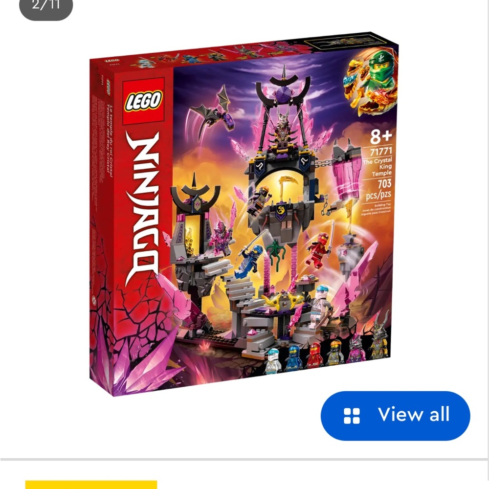 Ninjago Crystal King Temple set 71771 retired product
